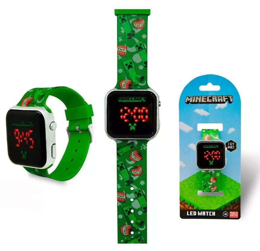 Minecraft digitale LED-Uhr