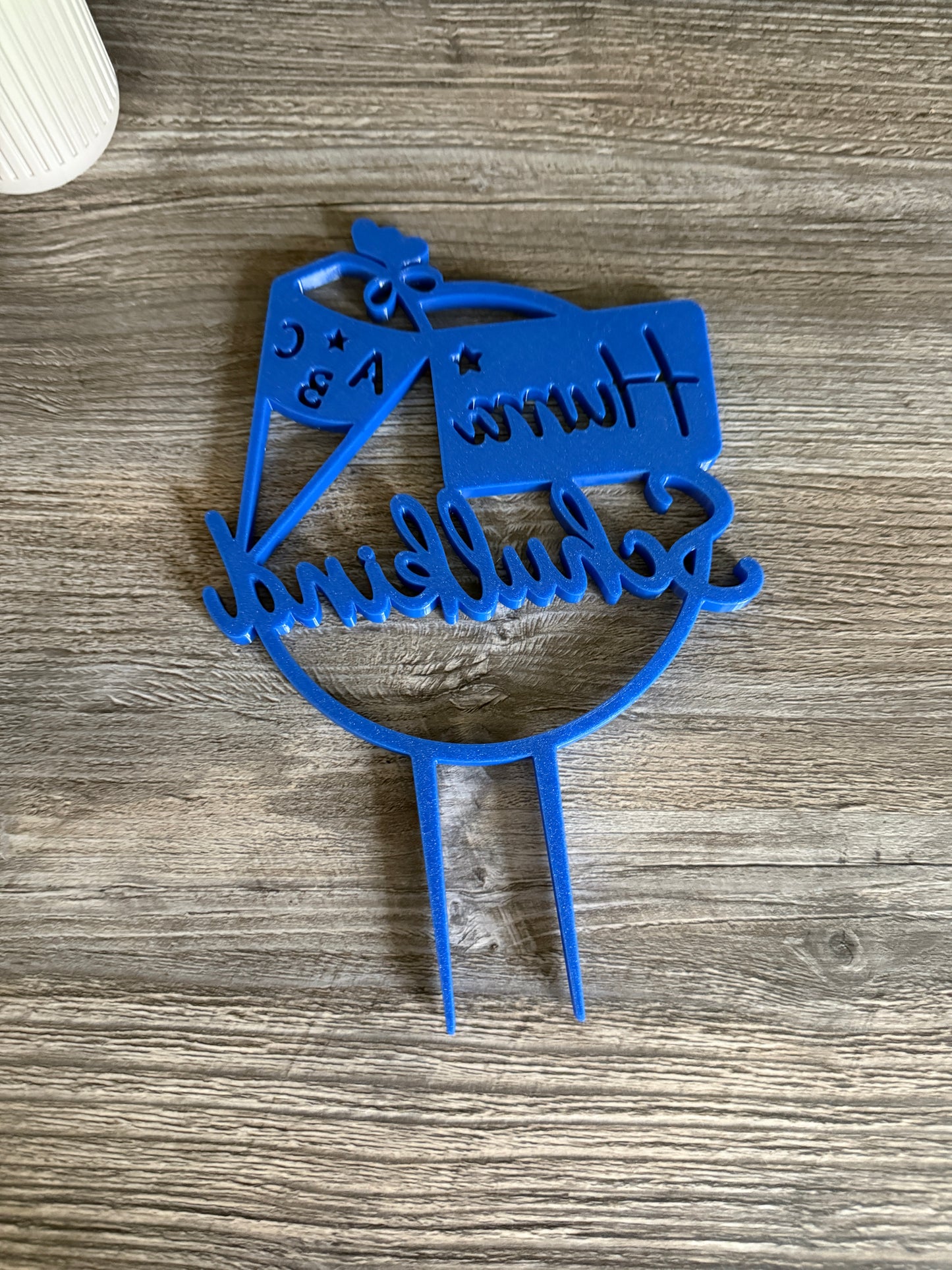 Einschulungs-Caketopper / Dekostecker – personalisiert