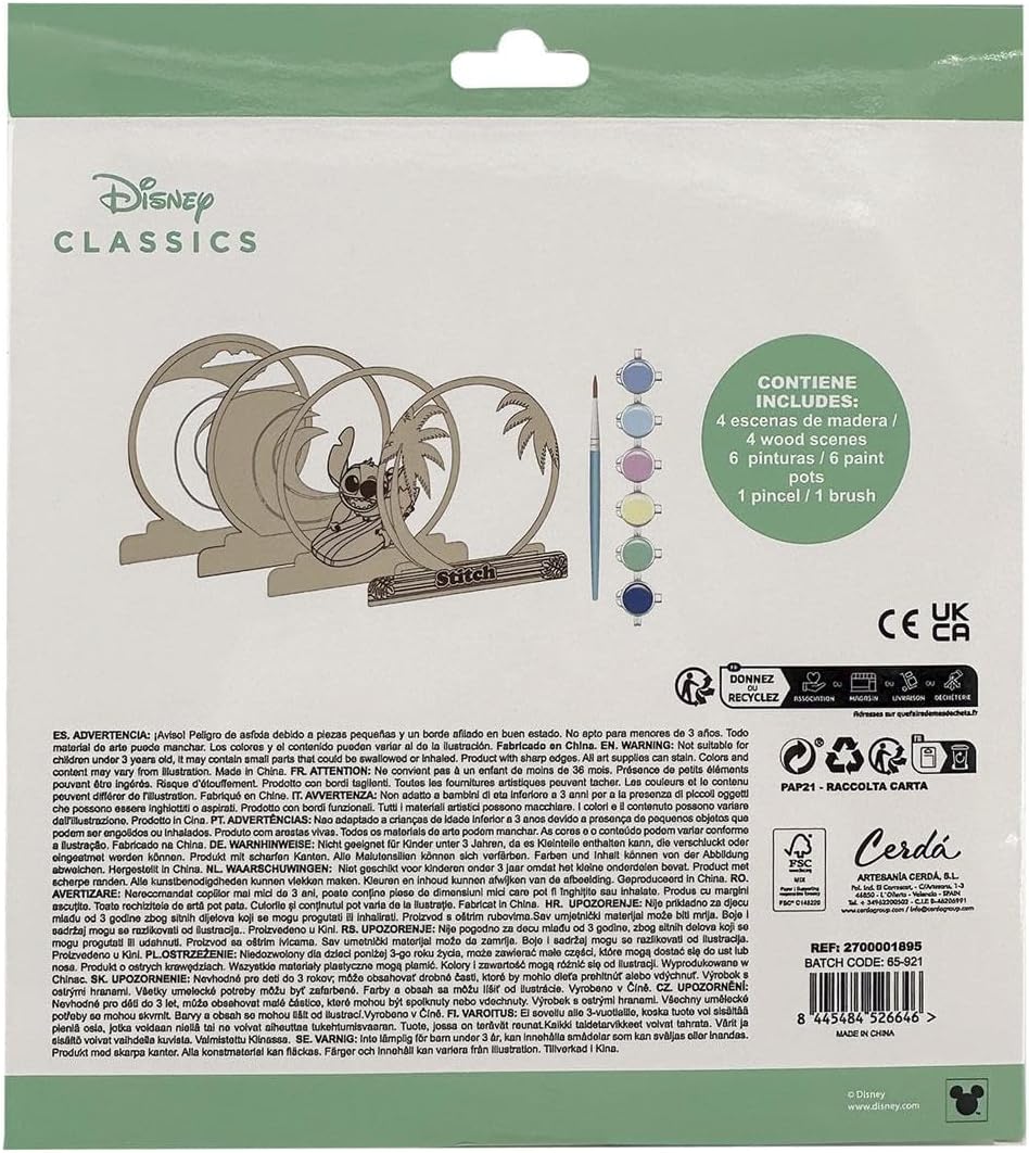 Disney Stitch Malset – Holzfiguren zum Ausmalen