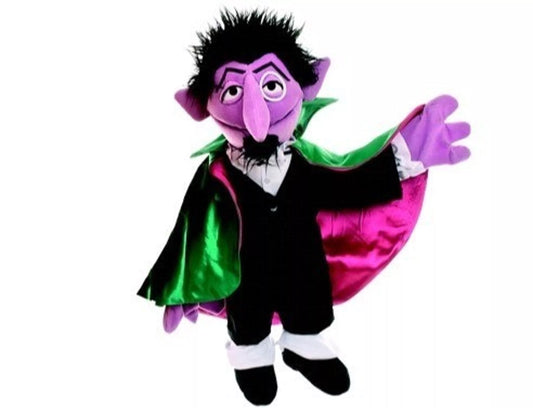 Vorbestellung Handpuppe Living Puppets Handpuppe Graf Zahl Sesamstrasse 65 cm SE106