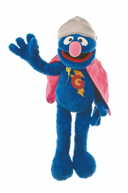 Vorbestellung   Living Puppets Handpuppe Supergrobi Sesamstrasse 65 cm SE109