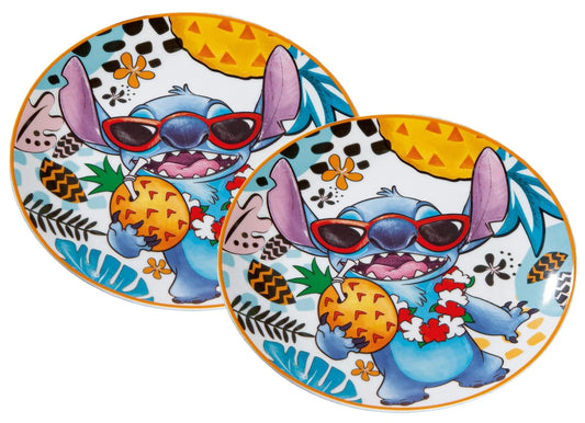 2tlg. Set Stitch Porzellan Teller