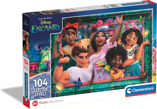 Clementoni 20348 Glitter Disney Encanto-Puzzle 104 Teile