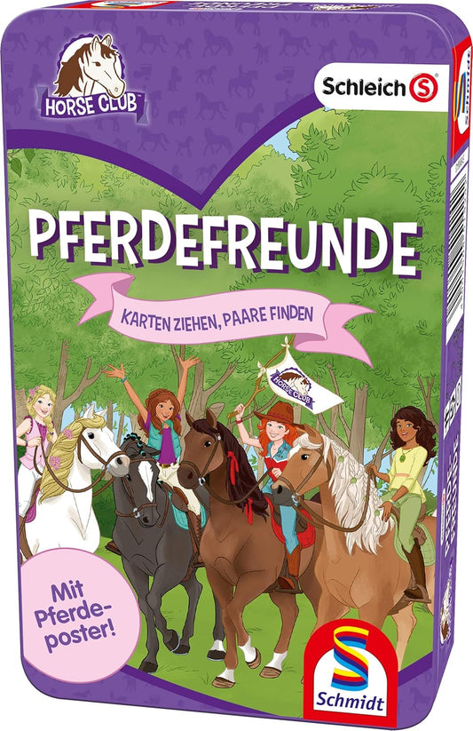 Schmidt Spiele Pferdefreunde Kartenspiel in der Metalldose