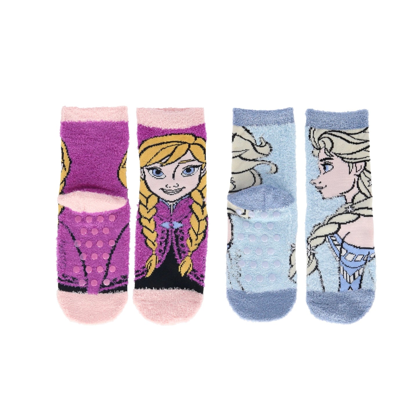 Disney Frozen 2er-Pack flauschige Anti-Rutsch Socken