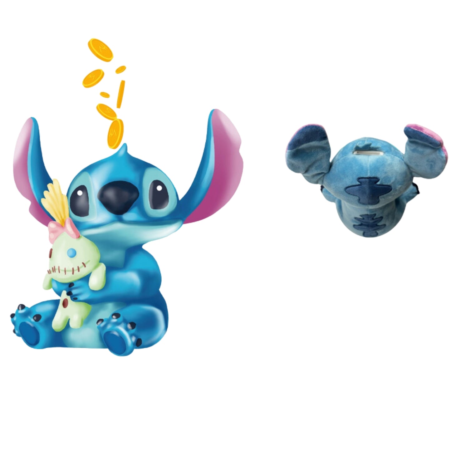 Spardose Schrulle & Stitch Plüschfigur Geldbox für Jungen und Mädchen