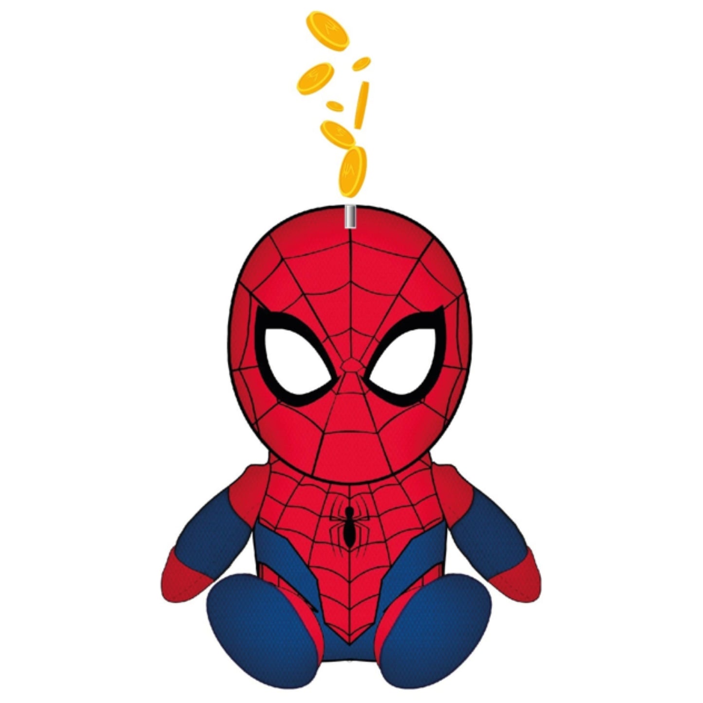 Spardose Spiderman Plüschfigur Geldbox für Jungen und Mädchen
