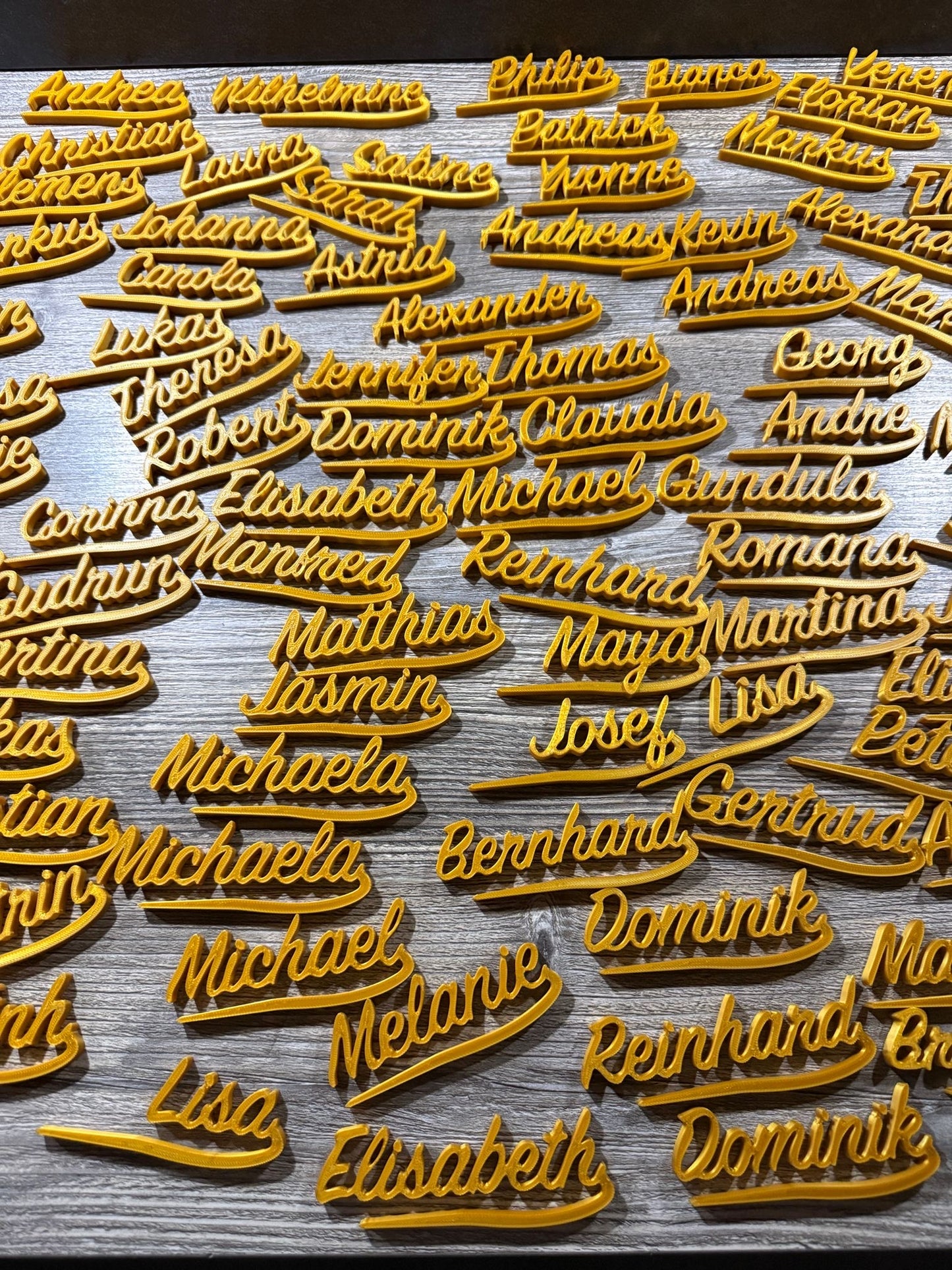 Personalisierte Glas Namensschilder