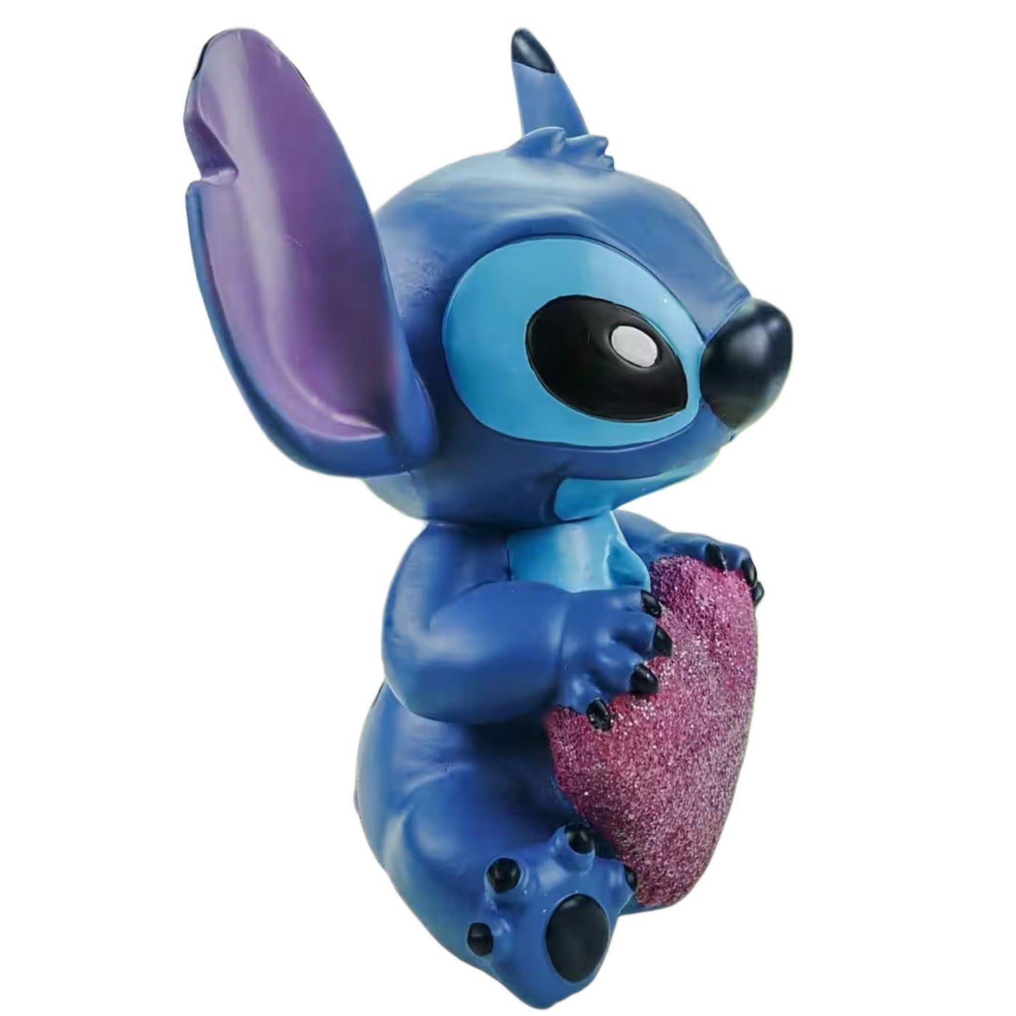 Gartenfigur Stitch mit Herz Wetterfeste