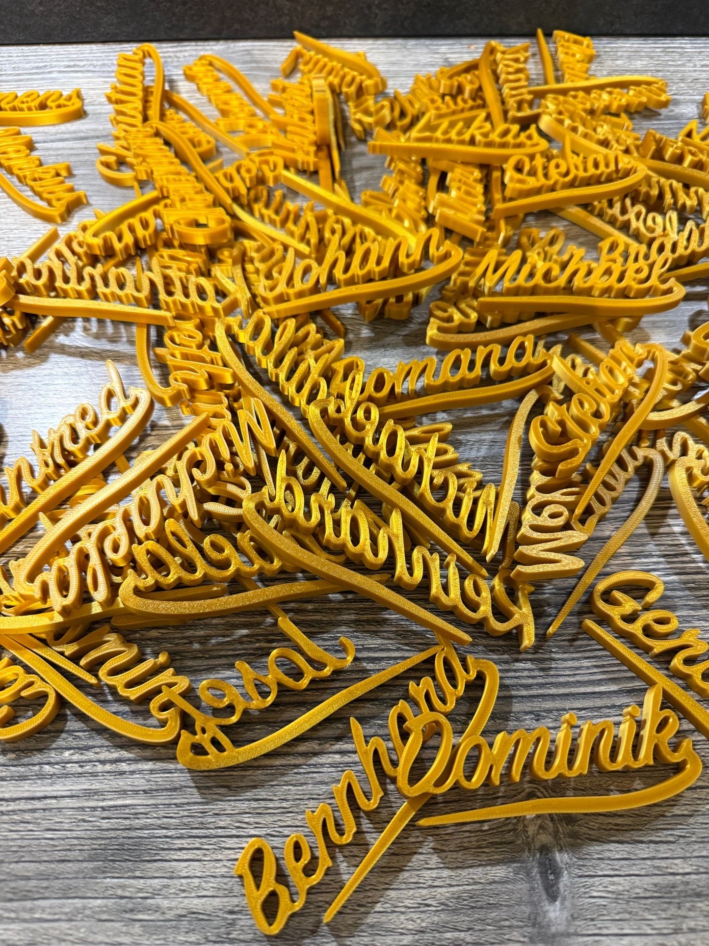 Personalisierte Glas Namensschilder