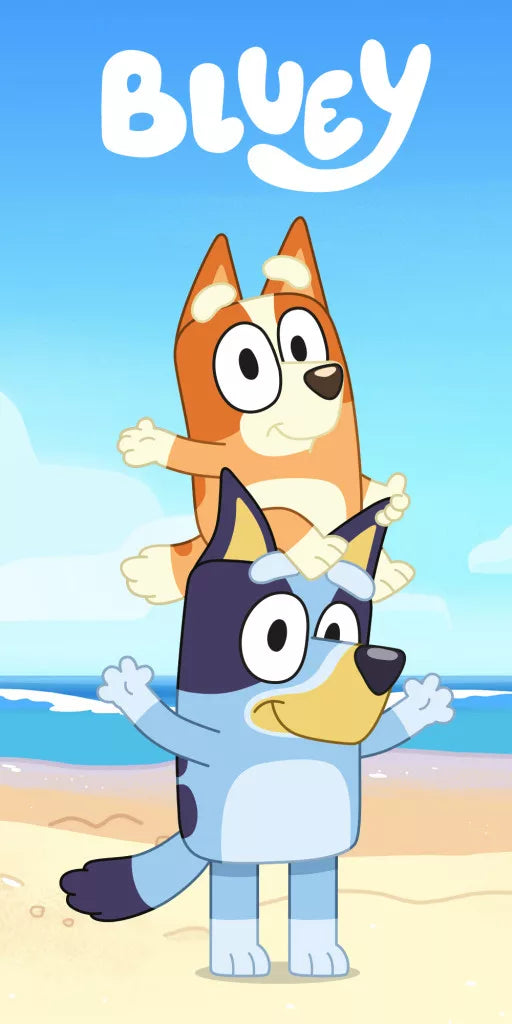 Bluey Coastal Fun  Badetuch Strandtuch