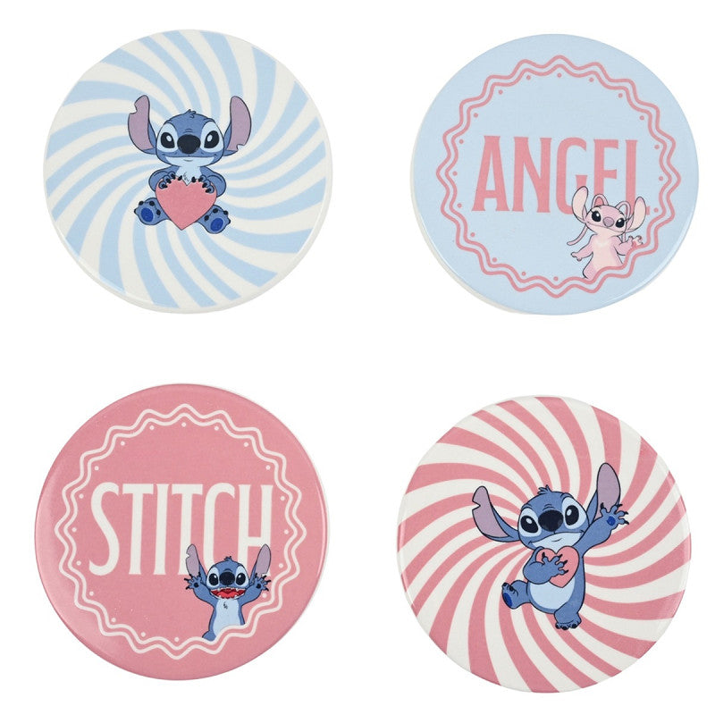 Untersetzer-Set mit 4 Stitch & Angel