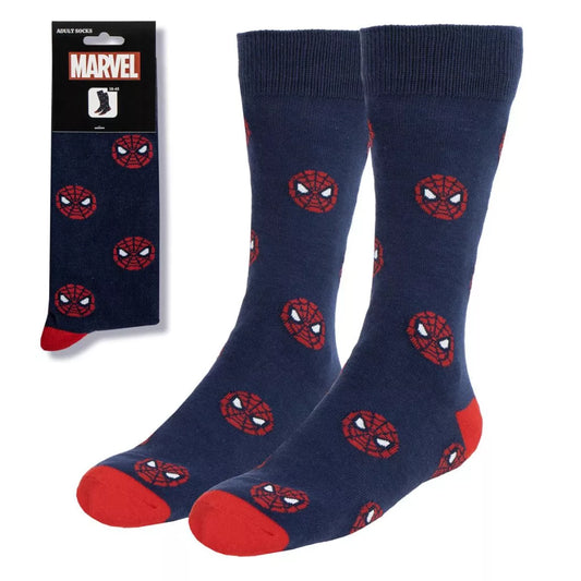 Spiderman Mini Head Erwachsene  Socken 38/45