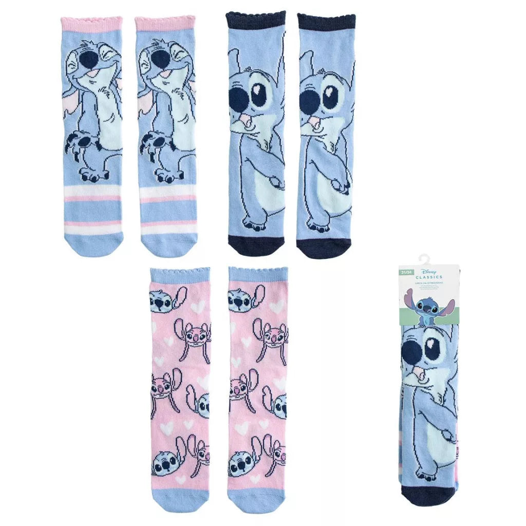 3er-Pack Disney Stitch Kinder/ Erwachsene Socken