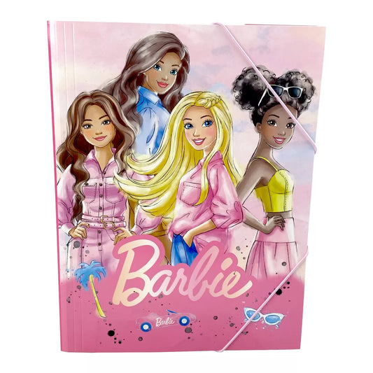 Barbie Paints A4 Gummizugmappe