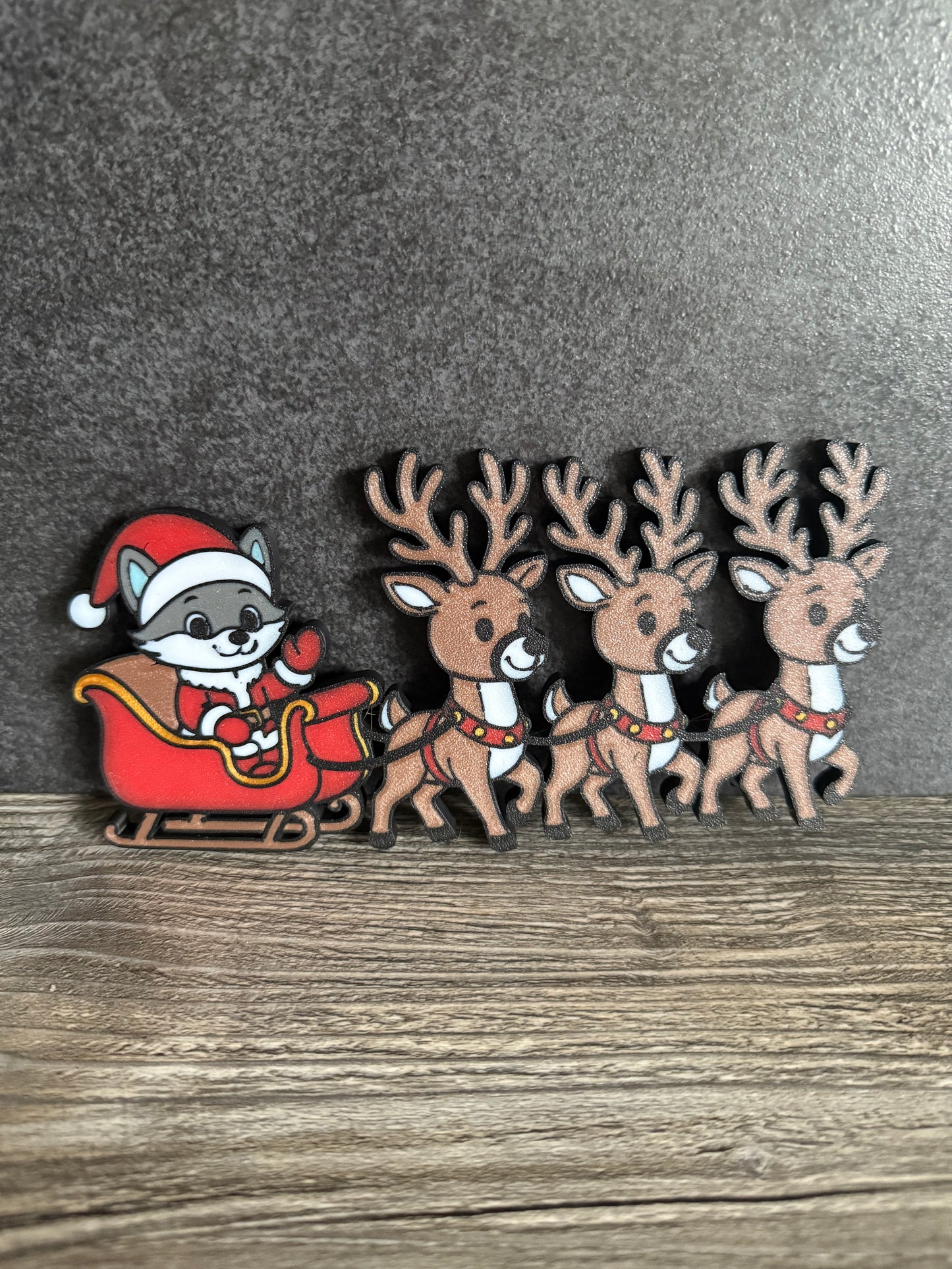 Vorbestellung Elly mit Rentierschlitten Weihnachts Magnet