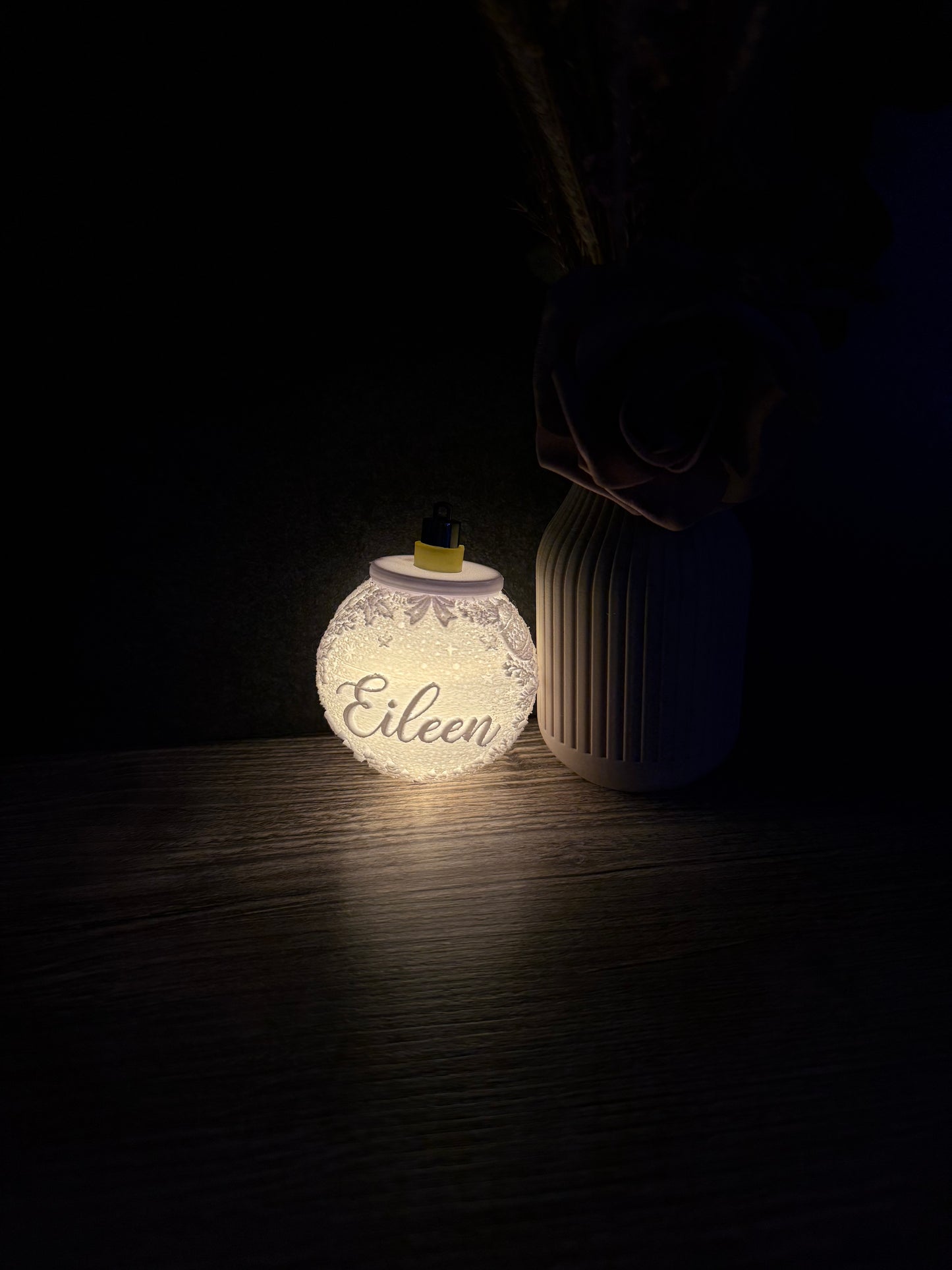 LED Weihnachtskugel mit Namen