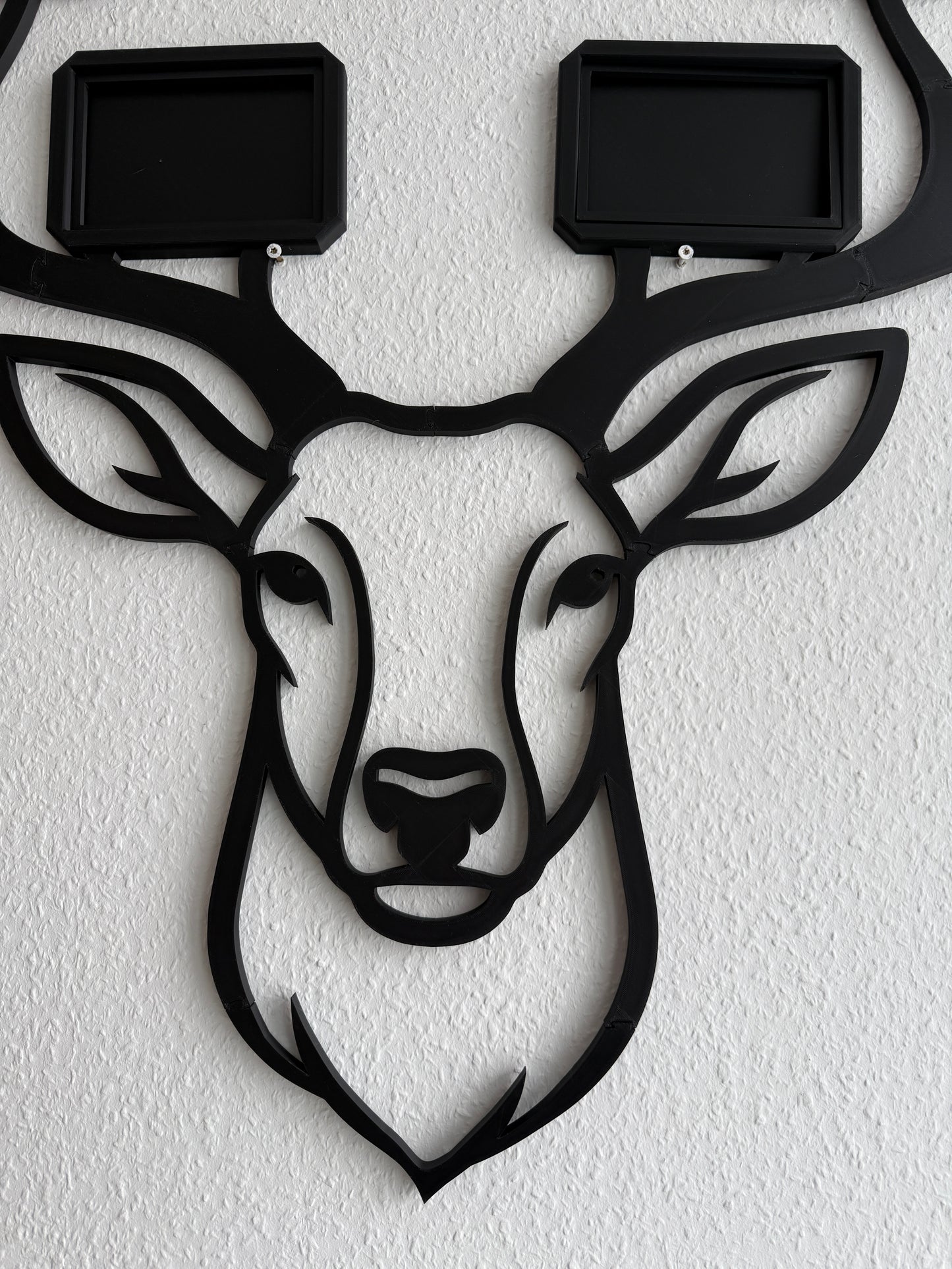 Modulare Hirsch-Wanddekoration mit Bilderrahmen (10-teilig)