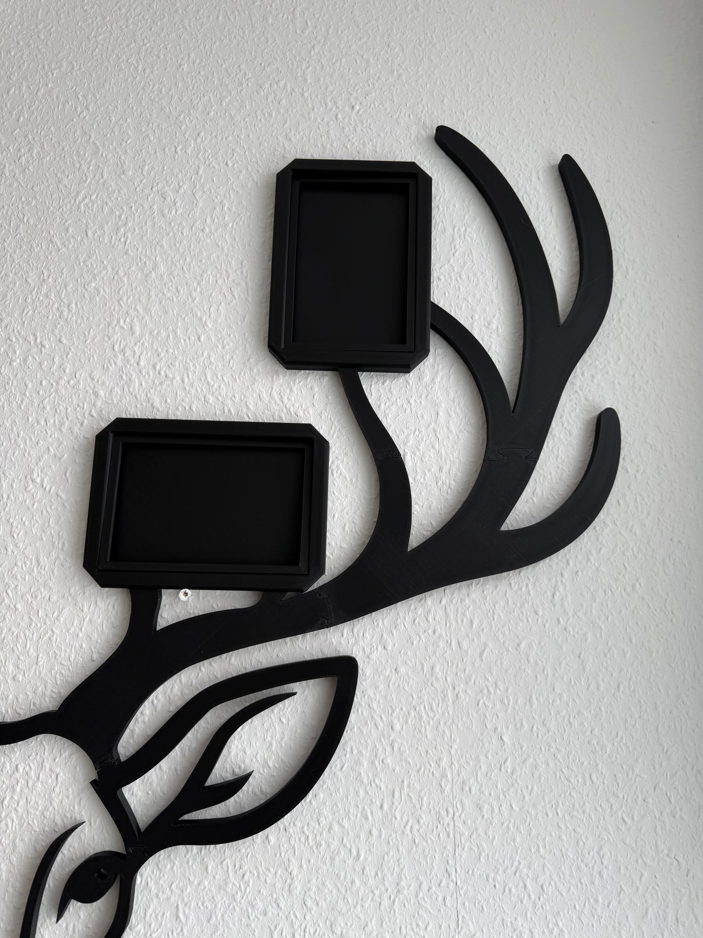 Modulare Hirsch-Wanddekoration mit Bilderrahmen (10-teilig)