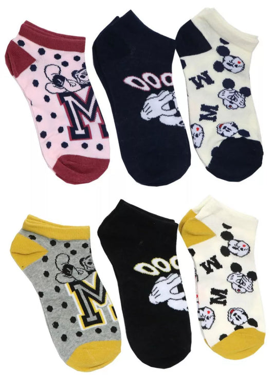 Disney Mickey Damen 3er-Pack Sneaker Socken