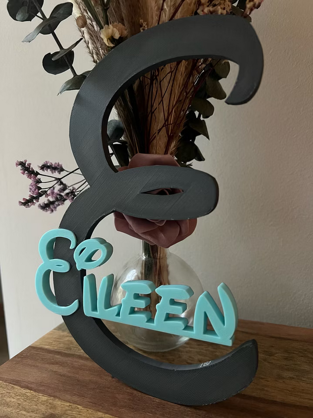 Personalisiertes Schild in 3D Optik