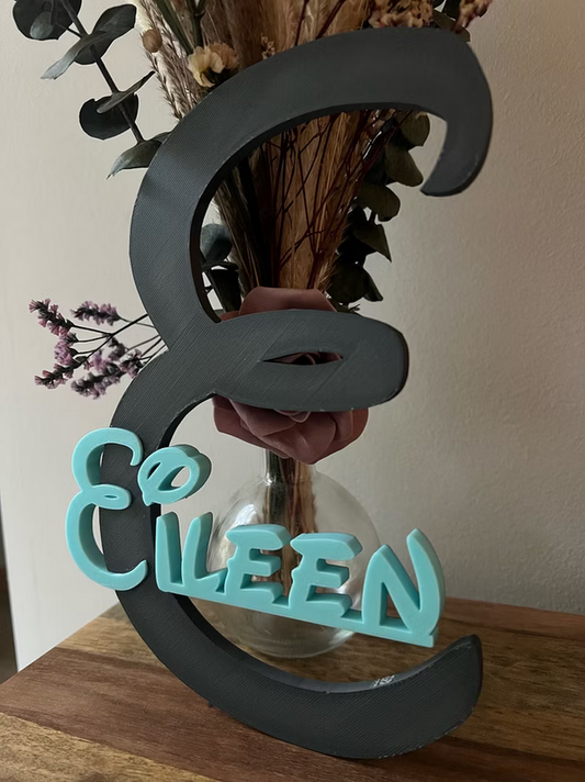 Personalisiertes Schild in 3D Optik