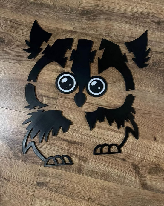 Eulen Wandpuzzle 8. teilig