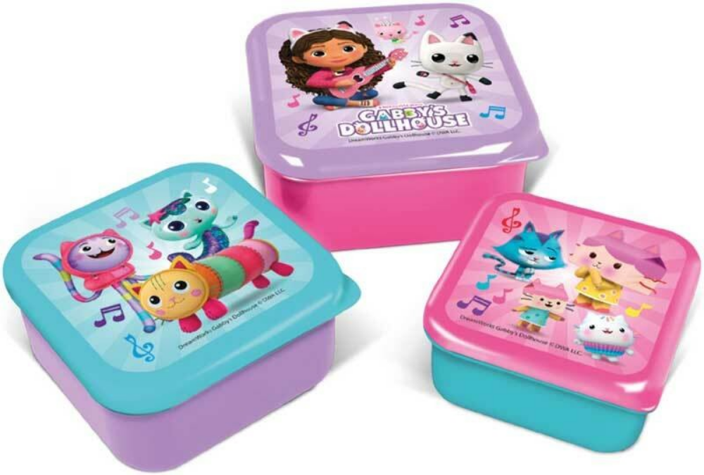Gabbys Dollhouse Snackbox 3er Set