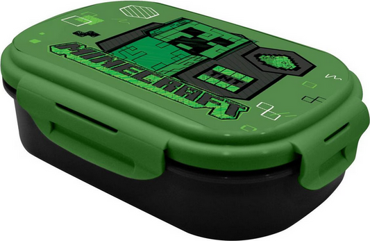 Minecraft Brotdose + Besteck-Set