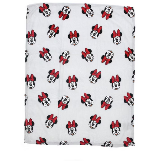 Minnie Mouse Babydecke Kuschelige Korallen-Fleecedecke 100cm x 75cm