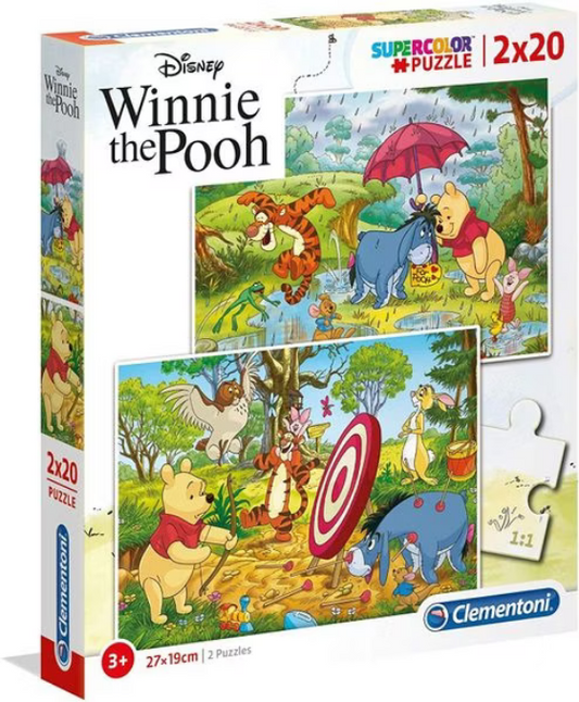 Clementoni 2 x 20 Teile Puzzle - Winnie the Pooh