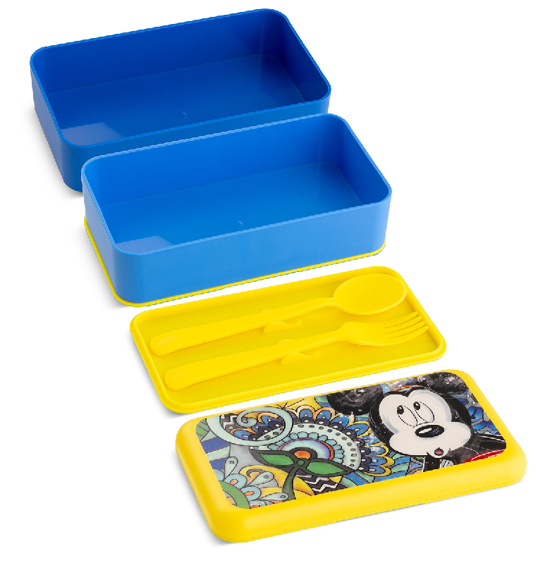 Kunststoff Lunchbox "Mickey" forever & ever in Geschenkverpackung
