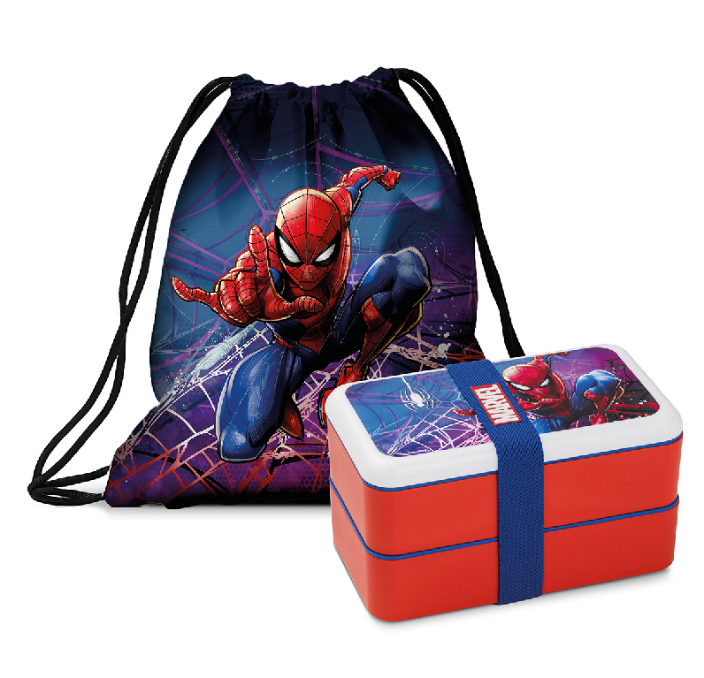 2tlg. Set Lunchbox mit Turnbeutel "Marvel - Spider Man"