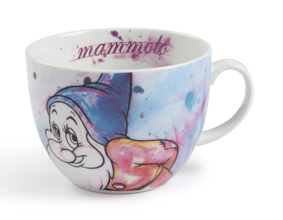 Porzellan Cappuccinotasse 7 Zwerge "Bashful" - 600 ml