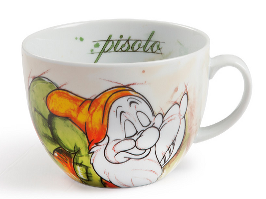 Porzellan Cappuccinotasse 7 Zwerge "Sleepy" - 600 ml