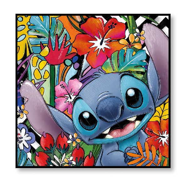 Holz Leinwand Stitch