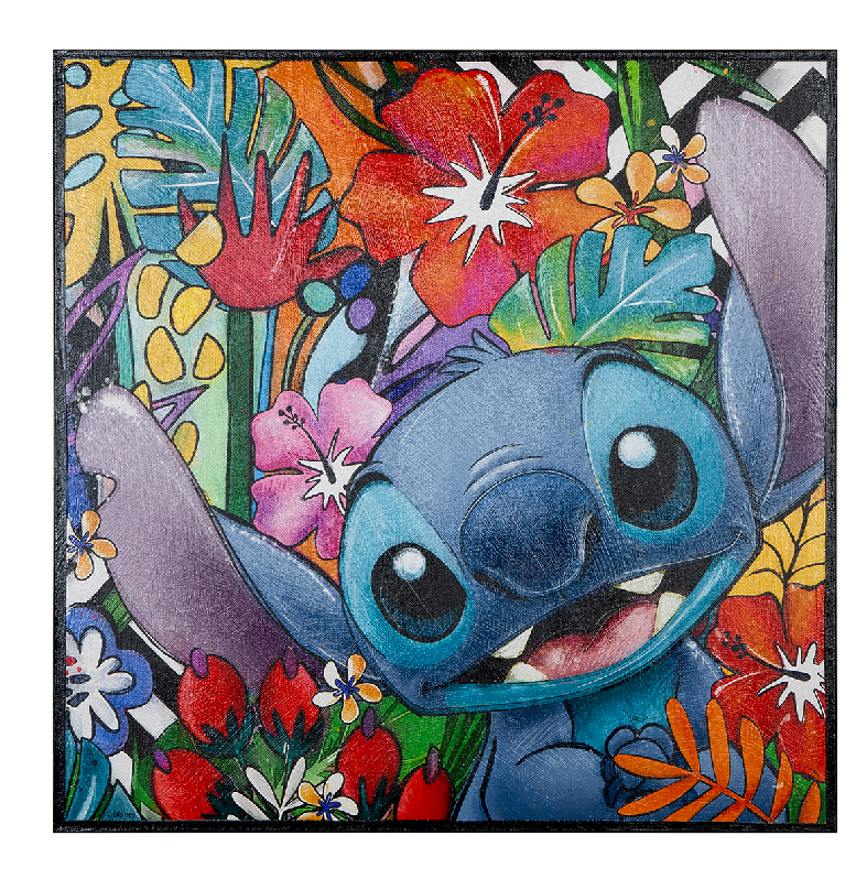 Holz Leinwand Stitch