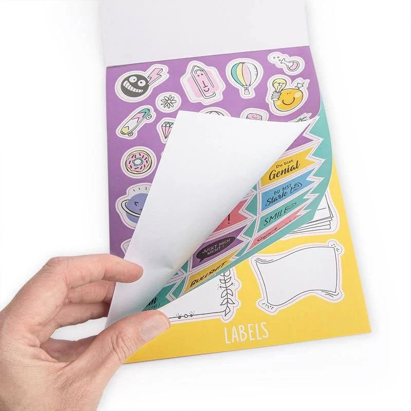 ALLES FÜR DIE SCHULE Cooler Stickerblock mit über 750 Stück