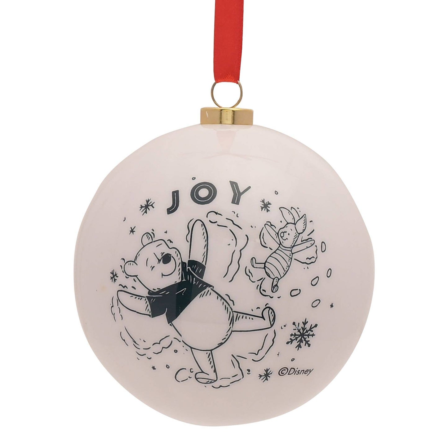 Disney Winnie Puuh Weihnachtskugeln, 12-teiliges Set