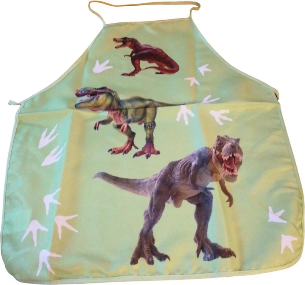 Dino Küchenset für Kinder – Schürze und Mütze für kleine Dino-Fan