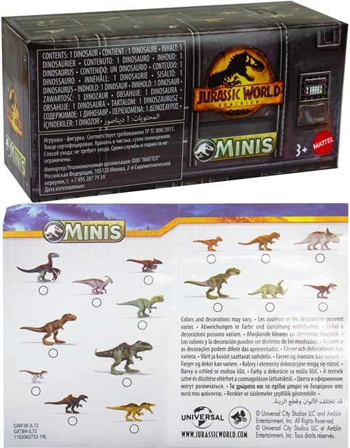 Jurassic World Dominion Minis Figure blindbox