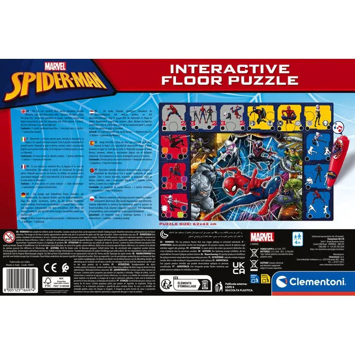 Spiderman Enemies interaktives 24-teiliges Puzzle Clementoni