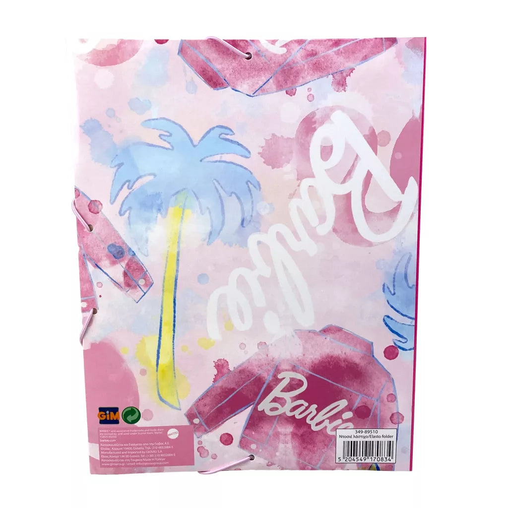 Barbie Paints A4 Gummizugmappe