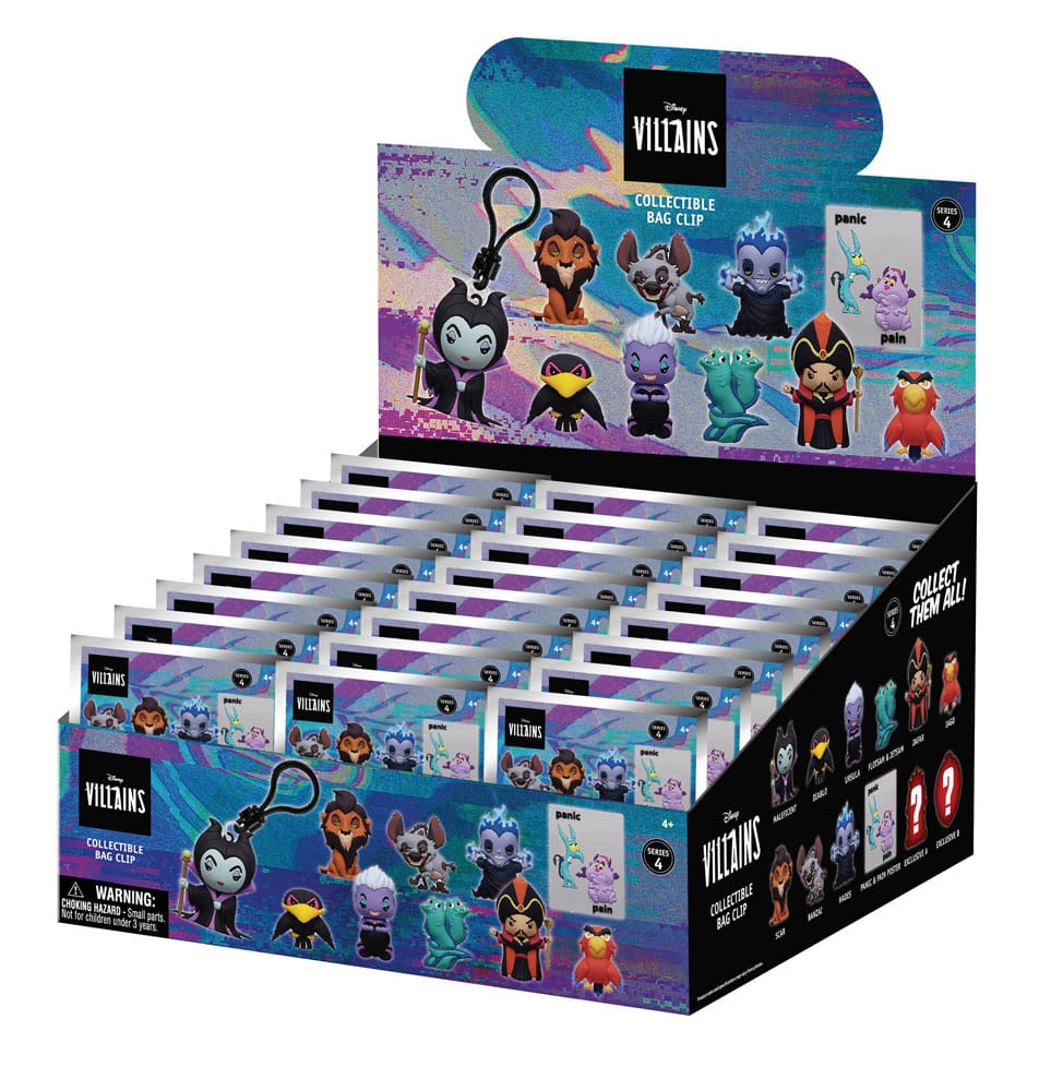 Disney 3D PVC-Taschenanhänger Villains Serie 4