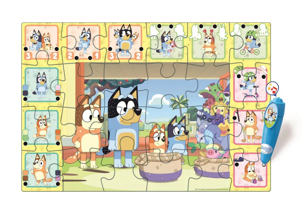 Bluey interaktives 24-teiliges Puzzle Clementoni