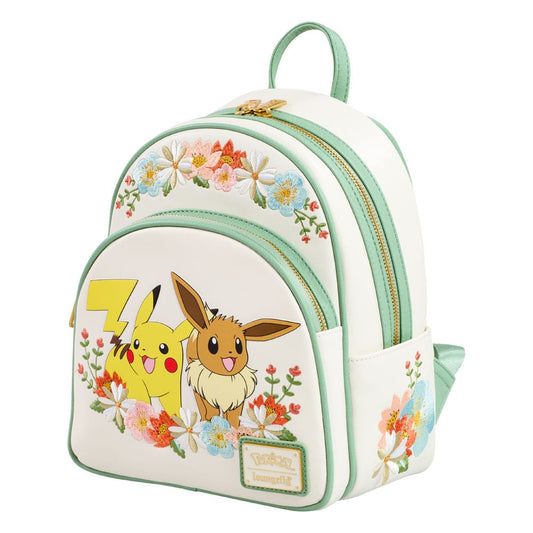 Vorbestellung Pokemon by Loungefly Mini Rucksack Pikachu & Eevee Floral