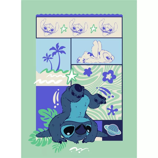 Disney Lilo und Stitch Ocean Breeze Flanell-Decke 110x150cm