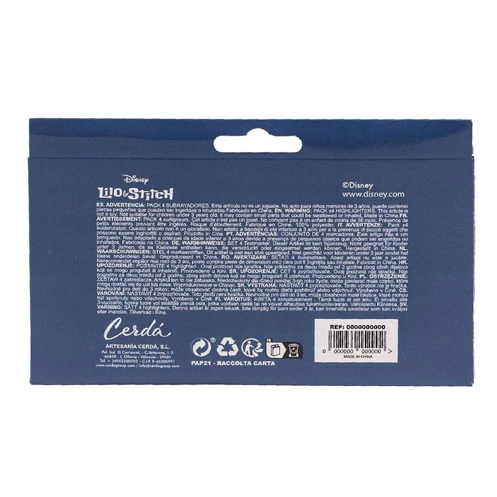 Disney Lilo und Stitch Moods Mini-Textmarker-Set 4-teilig
