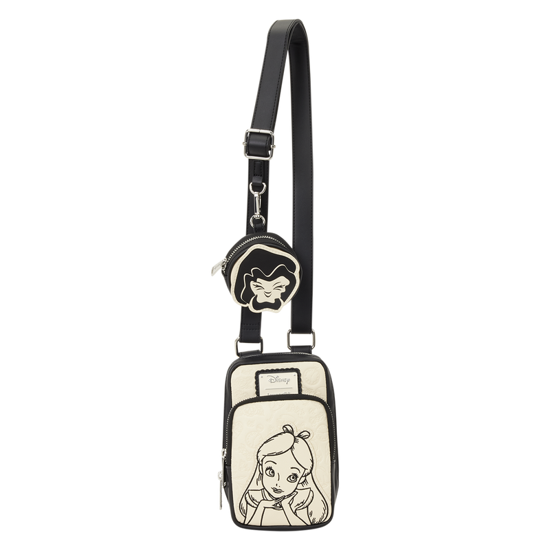 Vorbestellung Alice im Wunderland - Floral Crossbody Tasche mit Geldbörse