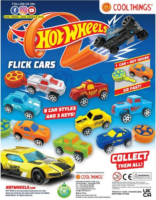 Hot Wheels Flick Cars mit Schießschlüssel Blindebag